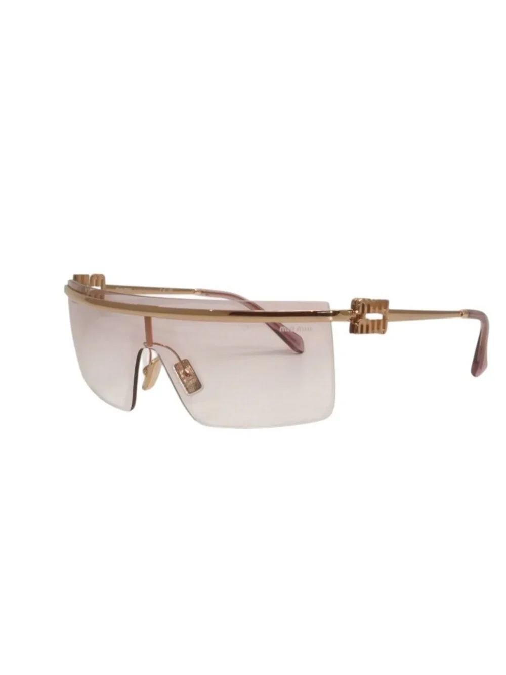 Miu Miu Sunglasses 75 0 125 Pink Gold Acetate Alloy Eyewear